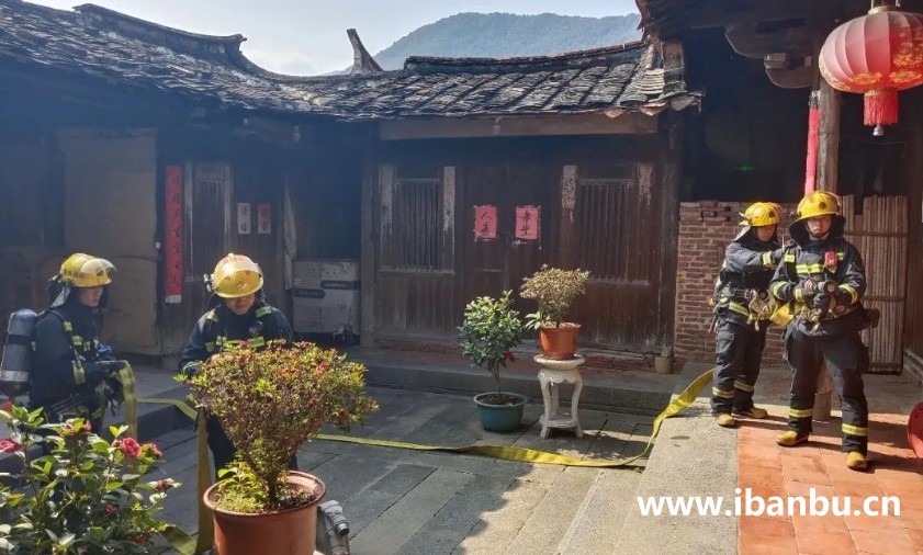 良山村國保單位“坂埔古厝”舉行消防演練，提升應急處置和火災撲救能力